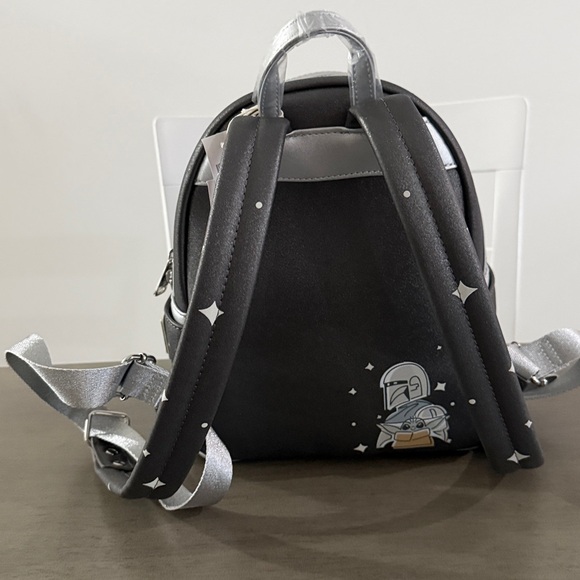 2024 Disney Parks Loungefly Mandalorian Grogu Mini Backpack Star Wars Baby Yoda - Picture 3 of 5